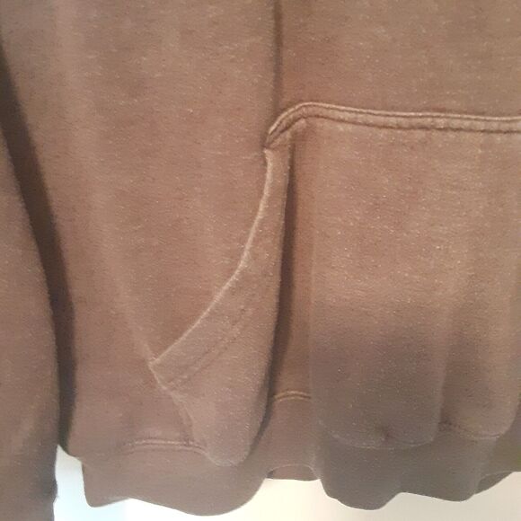 Browning Hoodie Mens XL Gray Orange Spellout Buck Logo Hunting Outdoors - Picture 4 of 10